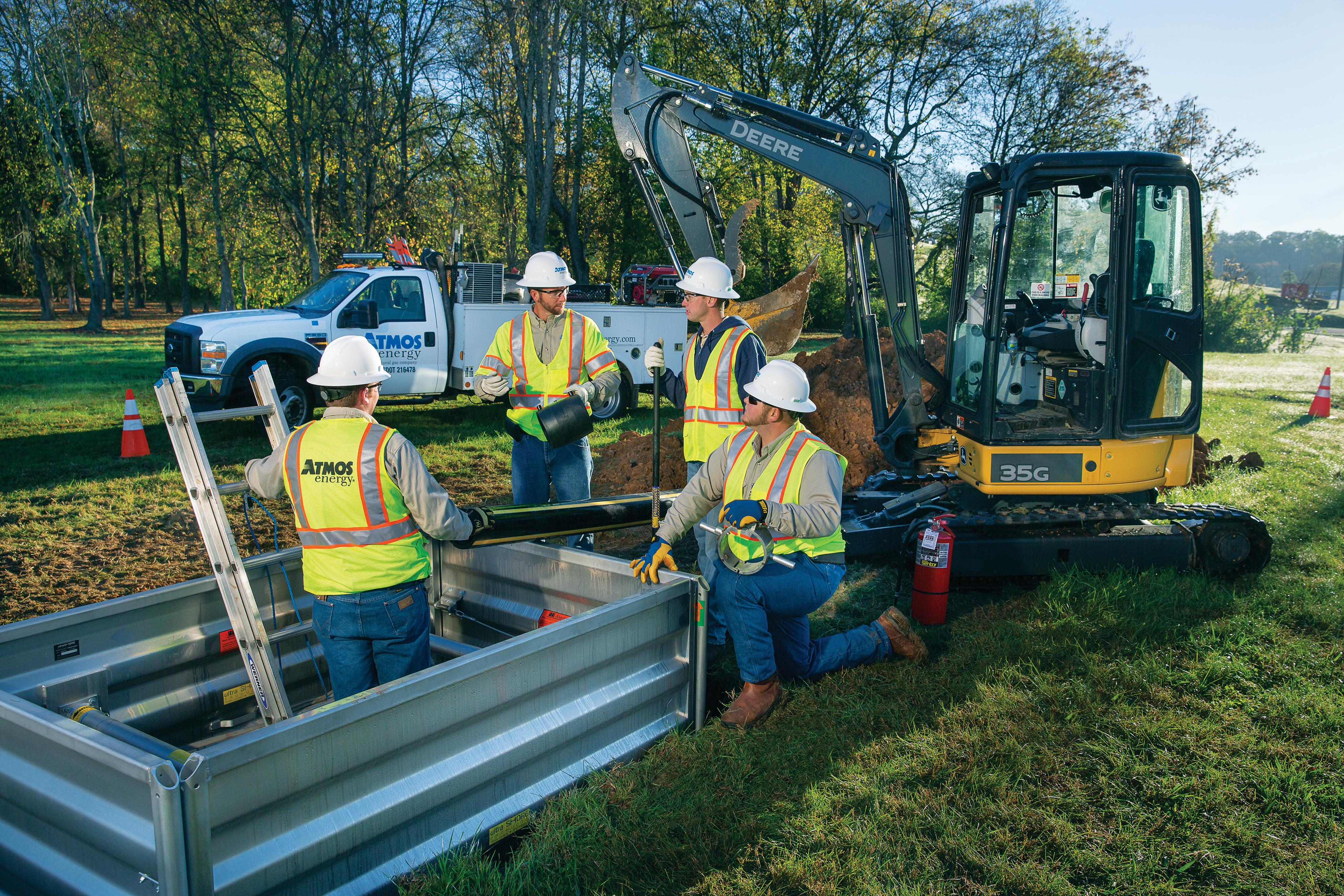 Atmos team working on a pipeline